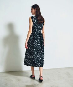 GRACE CONTINENTAL リボンジャガードワンピース