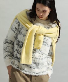 CRAFT STANDARD BOUTIQUE ニュアンス柄フェザーニットプルオーバー