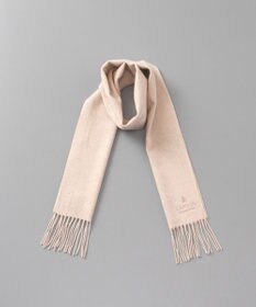 AURORA LANVIN COLLECTION ランバン コレクション カシミヤ  無地プチマフラー　　（幅20cm)