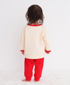 MIKI HOUSE HOT BISCUITS 【80-120cm】 カップケーキ柄 ミニ裏毛 ルームウェア上下セット