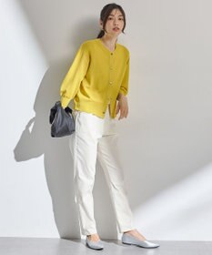 ANY シアーニットショートカーディガン