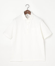 JOSEPH ABBOUD 【オーガニックコットン使用・JAPANファブリック】ミニ千鳥サッカー ポロシャツ