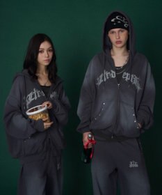 WEGO 【ユニセックス着用ITEM】グラフィックZIPパーカー