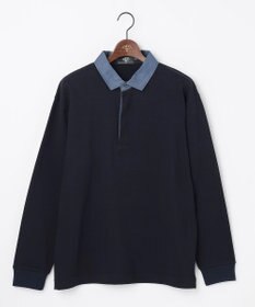 JOSEPH ABBOUD MOUNTAIN 【テーム・ヤルヴィモチーフ】ラガーシャツ ネイビー系