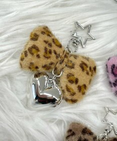 WEGO レオパードリボンキーホルダー
