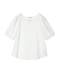 earth music&ecology パフスリーブキラリポイントプルオーバー