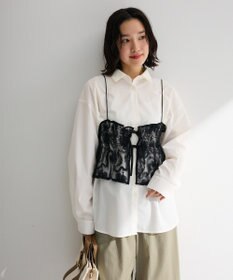 Green Parks ＳＥＴ２点シャツ＋レースビスチェ