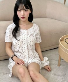 WEGO 総柄セットアップルームウェア