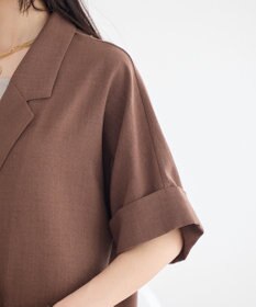 earth music&ecology 【セットアップ対応】リネンライクダブルジャケット