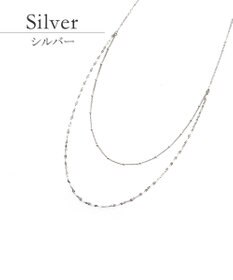 Tiaclasse 【安田美沙子さん  小倉優子さん着用・日本製】大人可愛い2連風チェーンネックレス