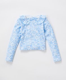 OP／FILA 【marie claire ENFANTS】フリル襟付き長袖ラッシュガード型水着