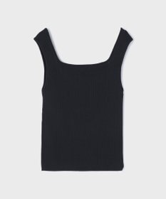 GRACE CONTINENTAL リブフリルニットトップ