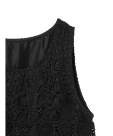 earth music&ecology レースチュールプリーツワンピース