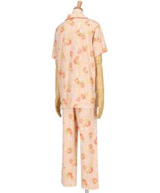 Wing パジャマ 5分袖 半袖 長ズボン 綿混(本体) 天竺素材 レディース EP8077 ウイング／ワコール