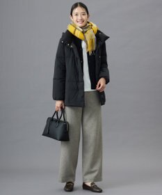 J.PRESS LADIES ネップヘリンボーンワイドパンツ