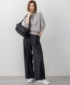 23区 S 【洗える】ルレックスバルキー5分袖 ラメ ニット