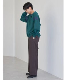 AMERICAN HOLIC 袖異素材ミニ裏毛プルオーバー