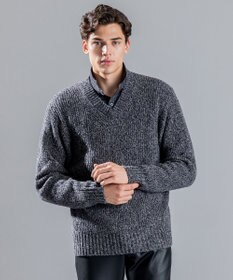 JOSEPH HOMME エクストラファインブークレ　Vネックニット