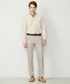 JOSEPH ABBOUD 【予約受注生産】リヨセルリネンシャンブレー パンツ