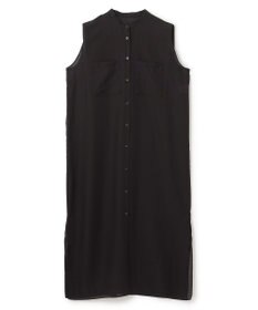 UNFILO シアーサテン ロングシャツワンピース