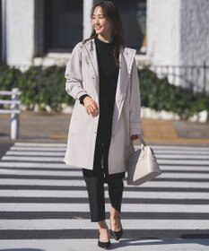 ANY SIS 【洗える】ネックパール調リブ ニット