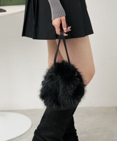 WEGO ファー巾着チェーンショルダー