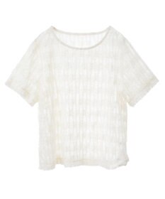 AMERICAN HOLIC チュールフリンジシアーＴシャツ