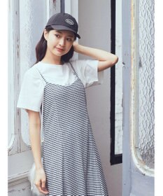 earth music&ecology チェックキャミワンピース