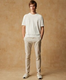 JOSEPH ABBOUD 【エコ素材/軽量/通気性/速乾性】ペーパーヤーンニット Ｔシャツ