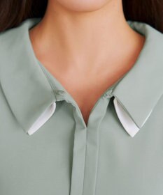 Tiaclasse レイヤードカラーブラウス