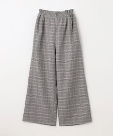 ANY KIDS フリル チェック サロペット