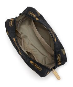 LeSportsac RECTANGULAR COSMETIC/ゴールドグリッタードッツ