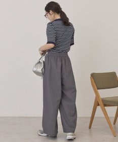 AMERICAN HOLIC ボーダーハーフスリーブニットプルオーバー