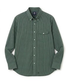 J.PRESS MEN 【こだわりの逸品】シアージャカードチェック シャツ / B.D. グリーン系3