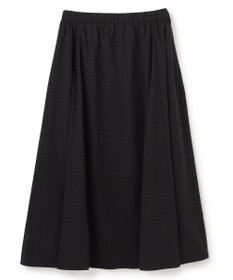 UNFILO L 【セットアップ着用可/ウエストゴム】FINE MOVE パンチング ドット スカート