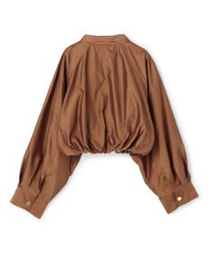BEIGE， SULFUR / シルク混ショート丈バルーンブルゾン