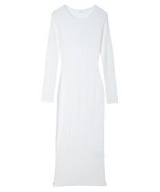 Green Parks タイトシルエットリブニットワンピース