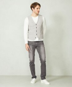 JOSEPH ABBOUD 【清涼感】洗える！ストローヤーンニット ベスト