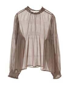 earth music&ecology マジョリカプリーツシアープルオーバー