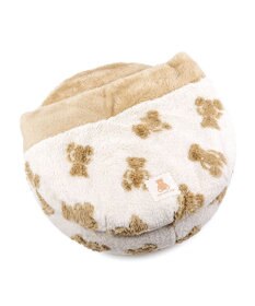 PET PARADISE ペットパラダイス くまちゃん織り 遠赤外線 丸型 寝袋  Ｓ