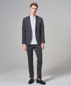 JOSEPH HOMME 【新型】アブストラクトジャガードストレッチ 　レギュラーカラー半袖シャツ