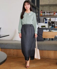 Tiaclasse レイヤードカラーブラウス