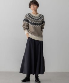 23区 L 【洗える】ストレッチタイプライター フレア スカート