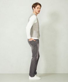 JOSEPH ABBOUD 【清涼感】洗える！ストローヤーンニット ベスト