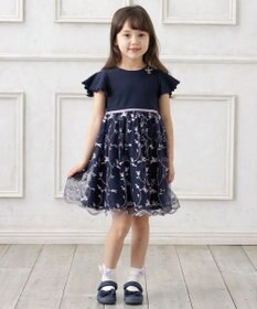 ANY KIDS 刺繍チュールガーリー ワンピース
