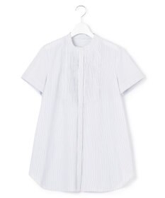 23区 L 【洗える】コットンポプリン ピンタック ブラウス