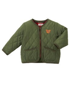 MIKI HOUSE HOT BISCUITS 【80-120cm】 抗菌・抗ウイルス ノーカラー キルティングジャンパー