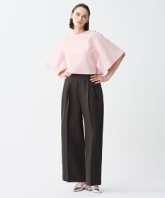 uncrave テンセルライトリネン ワイドパンツ