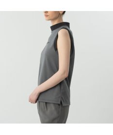 ZERO HALLIBURTON ノースリーブボーダーモックネック ZHG-W6S5b 85218