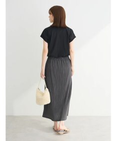 Green Parks プリーツドッキングフレンチワンピース